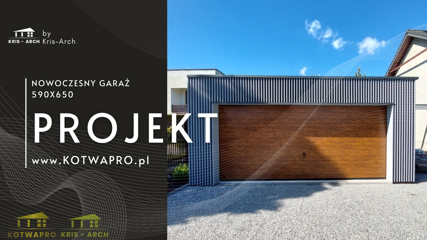 Nowoczesny Garaż Szkieletowy – 590x650cm