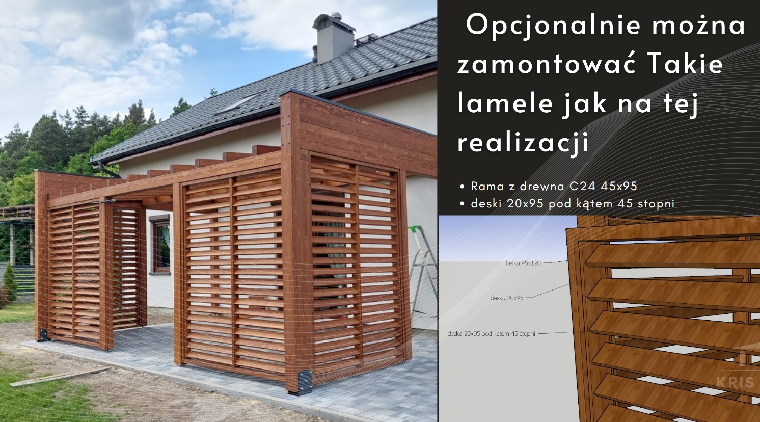 Nowoczesne Zadaszenie Tarasu 650x430cm - obrazek 2