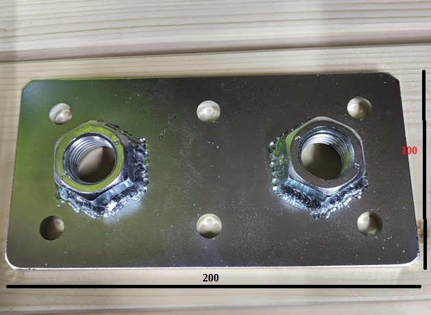 Blacha Montażowa 100×200 z Nakrętką M24 - obrazek 4