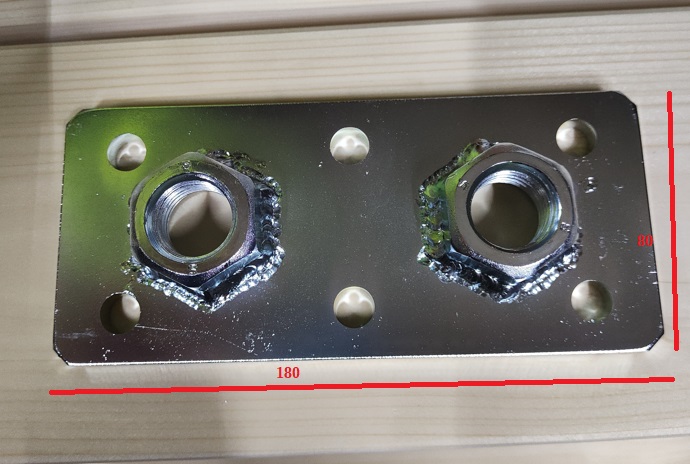 Blacha Montażowa 80×180 z Nakrętką M24 - obrazek 3