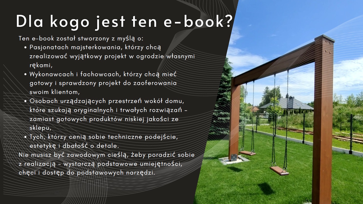 Nowoczesna huśtawka z drewna klejonego – zbuduj ją sam z tym e-bookiem! - obrazek 3