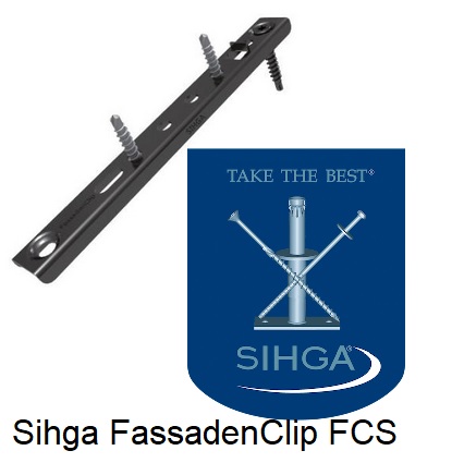 Sihga FassadenClip FCS - ukryty montaż elewacji drewnianej