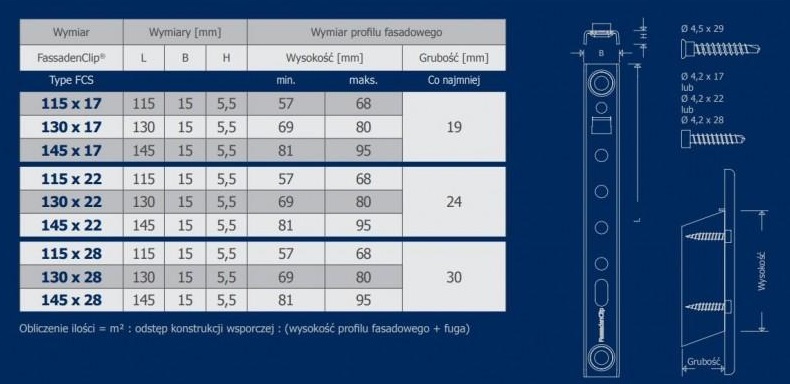 Sihga FassadenClip FCS - ukryty montaż elewacji drewnianej - obrazek 3