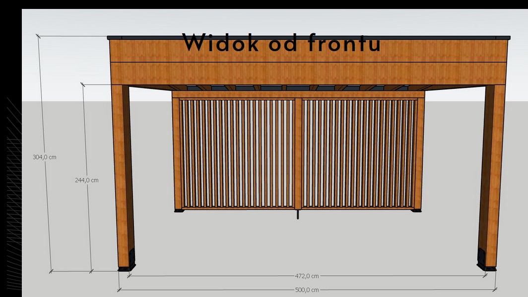 Zadaszenie Tarasu 500x400 – Projekt Konstrukcji Wolnostojącej - obrazek 4