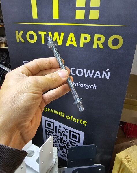 Kotwa stalowa trzpieniowa ekspresowa Arvex KMC 10×080/150 do betonu