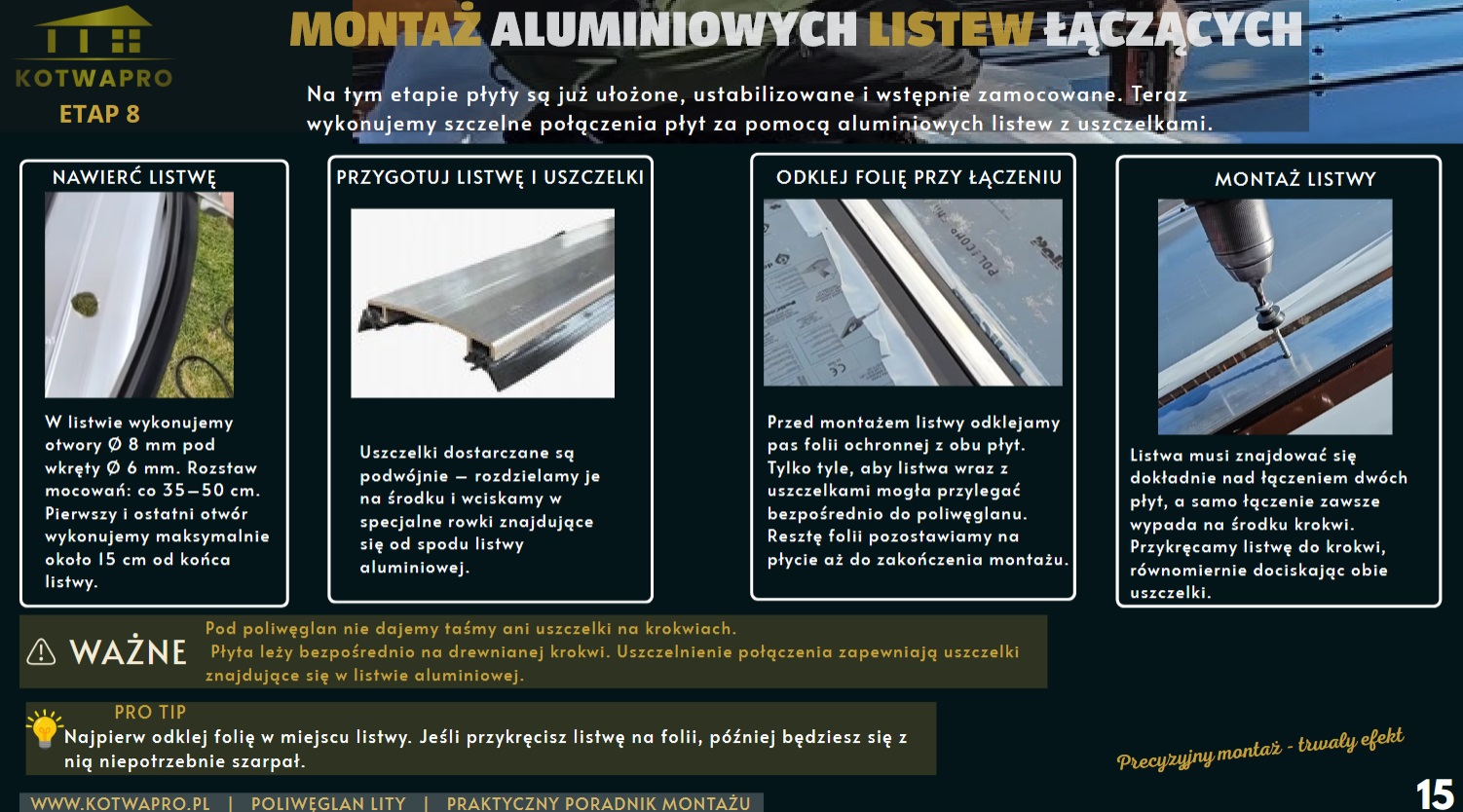 E-book: Poliwęglan lity – jak prawidłowo zamontować? Praktyczny poradnik montażu - obrazek 6